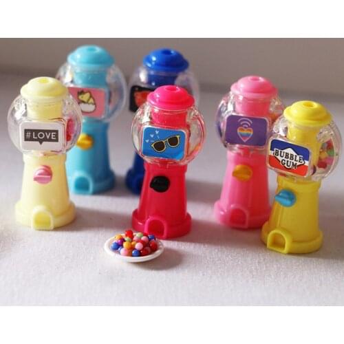 1:12 Miniature Food Dessert Sugar Mini Lollipops With Case Holder Candy For Doll House 1/12 Kitchen Furniture Toys Accessories