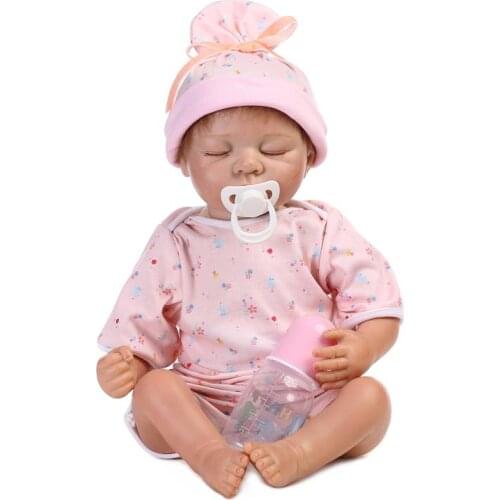 22inch Silicone Vinyl Soft Touch Reborn Baby Lifelike Newborn Baby Sleeping Sweet Baby Sleeping