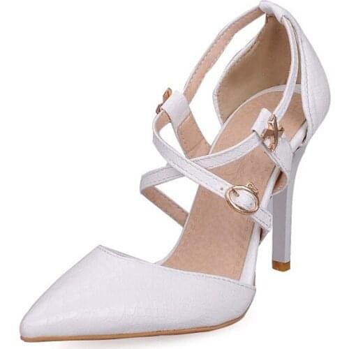 Big Size11 12 13 14 high heels sandals women shoes woman summer ladies Pointed Package toes Package the heel Fine with sandals