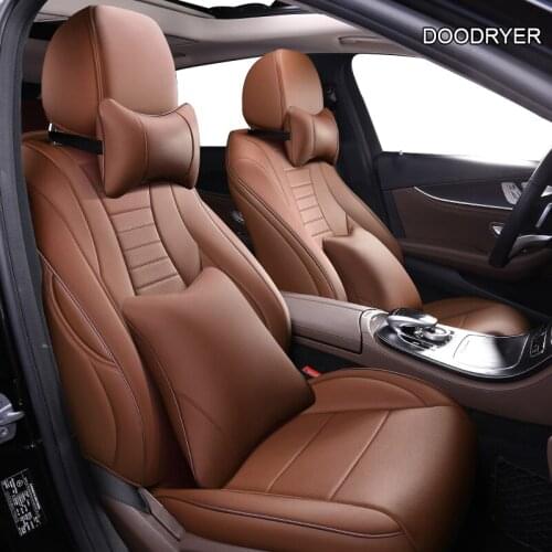 DOODRYER Custom Leather car seat cover For AUDI Q3 Q5 A4 A3 A6 Q7 A1 A5 A7 A8 TT R8 Automobiles Seat Covers car seats prote