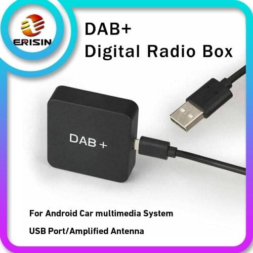 354 DAB+ Box Digital Radio Tuner Aerial Amplified Antenna Adapter for Car Stereo Autoradio Android 8.1/9.0/10.0