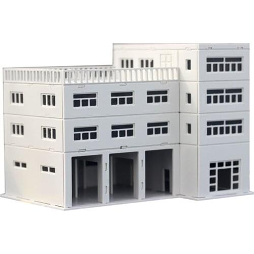 DIY Ho N Scale Modern Architecture Sand Table Plastic Assembly Model Building Kits Train Model N