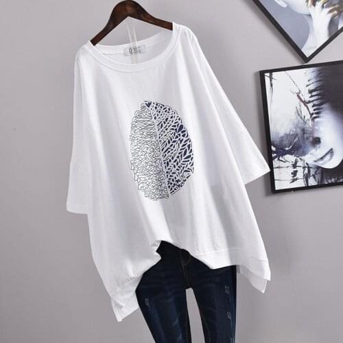 Korean INS Leaves Funny Print Shirt Cute Character Tops Harajuku Summer Tops Plus Size T-shirt Half-sleeved Clothes Men Women