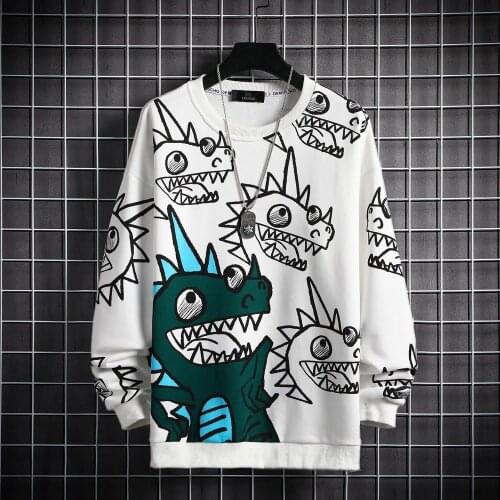 2021 New T-Shirt Harajuku Style Fashion Street Tops Round Neck Long Sleeve Sportswear Casual Personality Streetwear Loose Top