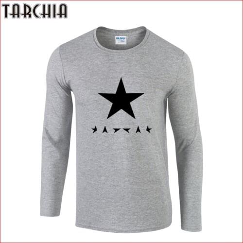 TARCHIA Mens T Shirt Slim Fit Crew Neck T-Shirt Men Geometric Printed Long Sleeve Shirt Casual Tshirt Tee Tops 2018 Tees Shirt