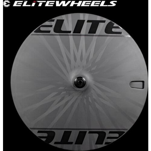 ELITEWHEELS Triathlon Disc Carbon Wheelset 700c 25mm Wide Tubeless Compatible FIxed Gear Road Hub For Track Racing Bicycle Wheel