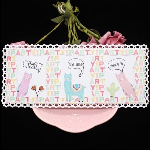 KSCRAFT Crown Border Slimline Dies Metal Cutting Dies Stencils for Scrapbooking/photo album Decorative Embossing Paper Card