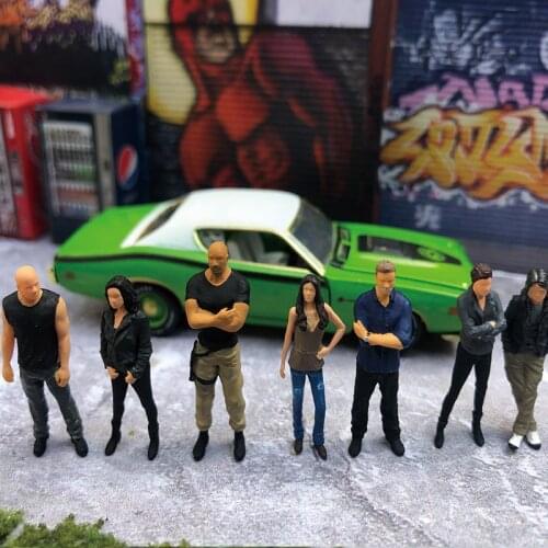 1:64scale figures The movie version Fast speed Race car driver model