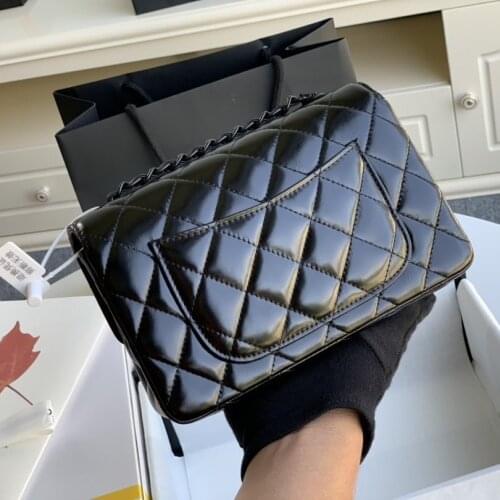 2020 new design popular top quality luxury brand so black flap calfskin cf handbags shoulder bags crossbody messenger bags