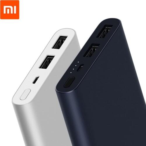 Orginal Xiaomi Mi New 10000mAh Power Bank 2 18W Quick Charge Fast Charging External Battery Support For Android IOS Mobile Phone