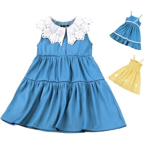 Girls Dresses 2021 Summer Teenagers Dot Sling Princess Cake Elegant Children Kids Clothes Girl Dress 3 to 6 years