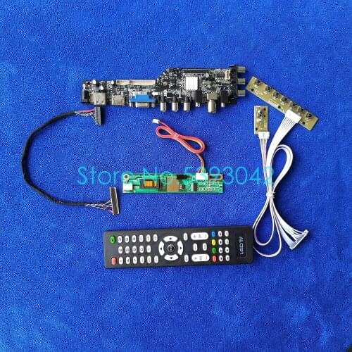 Fit B154EW01 V.0/V.1/V.2/V.3/V.4 30-Pin LVDS digital signal 3663 USB 1CCFL DVB-C 1280*800 display controller drive card kit