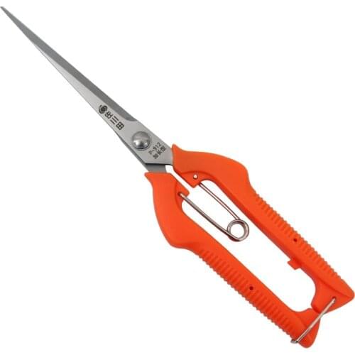 Pro Garden Pruning Shears Lengthened Tree Flower Scissors Hand Bonsai Clippers Pruning Snips Standard Orange