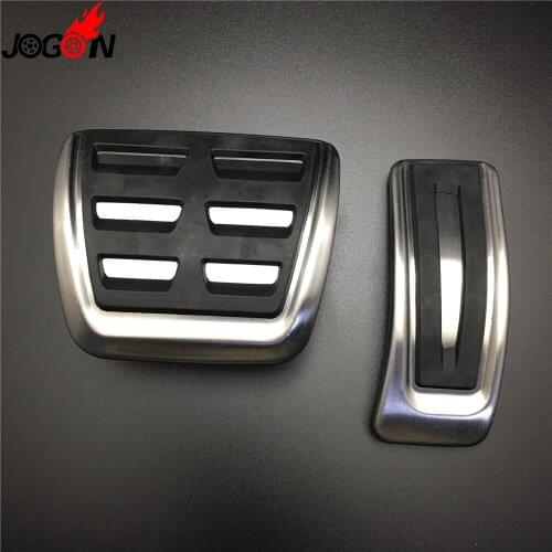 RHD No Drilling AT For Audi A4 A5 S4 B9 8W 2017 2018 Car Fuel Gas Brake Pedal Pad Plate Cover Replace Right Hand Drive