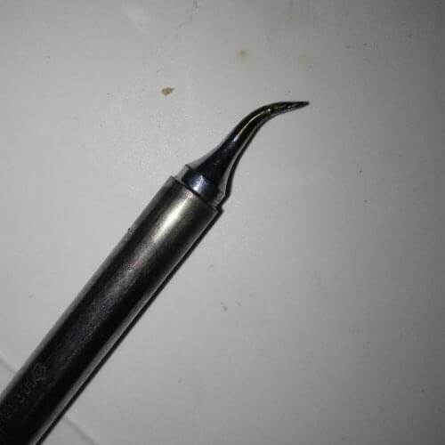 The Thinnest T12 Curved Tip Mobile Phone Repair Flying Wire T12 Pointed Elbow Soldering Iron Tip Flying Wire Weapon