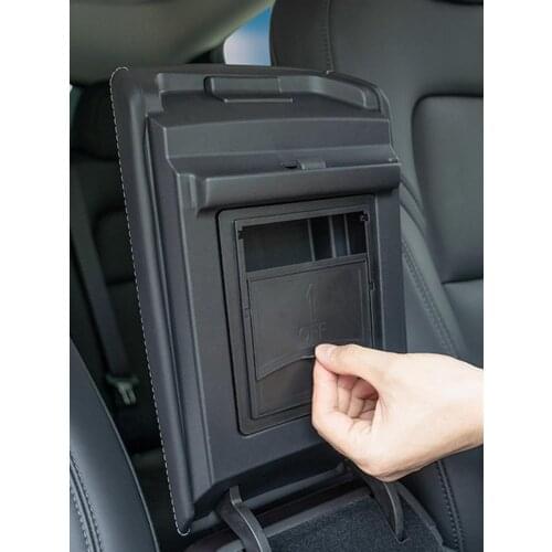 Tesla Model 3 Y Middenconsole Organizer Armsteun Verborgen Opbergdoos Voor 21 Tesla Model 3 Auto Accessoire Auto Armsteun Houder