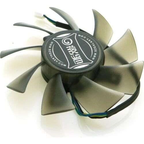 R128015DH T128015DU 12V 0.32A 75mm VGA Fan For GT730 GTS650 GF8 gt640 GKN5 Graphics Card Cooling Fan 4Wire 4Pin
