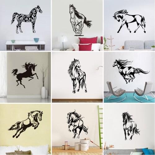 Horse Vinyl Wall Stickers Home Decor Living Room Art Mural Wall Decal Gift Removable