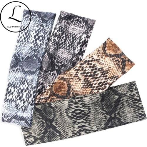 GZhilovingL Casual Women print Snack pattern headbands Hair Accessories Soft ladies Elastic hairBands Flat headwear Dropshipping