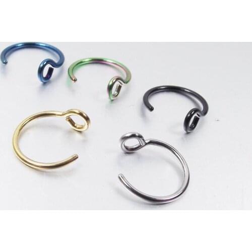 Women Nose Rings Medical Titanium Nose Ring Fake Nose Ring Septum Piercing Clip On Nose Ring Fake Piercing Gold Body Clip Hoop