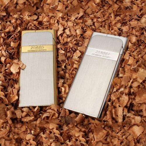 ZORRO ultra-thin brass gas lighter metal gas lighter cigarettes accessory smoking gift birthday for male