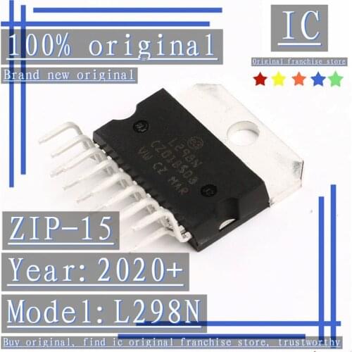 2020+100% Brand new original 2PCS-10PCS L298N ZIP-15 Stepper motor driver chip/bridge driver-internal switch