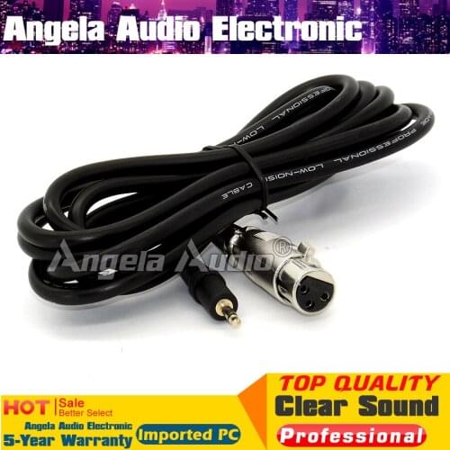 3Pin Condenser Microphone Cable XLR Female to 3.5mm Jack Dynamic Microphone Audio Cable For Computer Wire Cord Cabo do Microfone