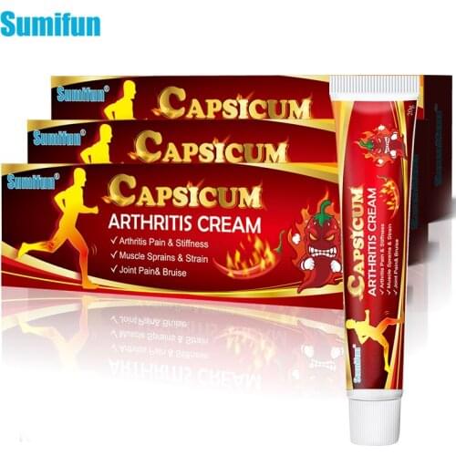 3Boxes Sumifun Hot Pepper Capsicum Arthritis Ointment Rheumatoid Arthritis joint Knee Pain Relief Cream Chinese Medicine Plaster