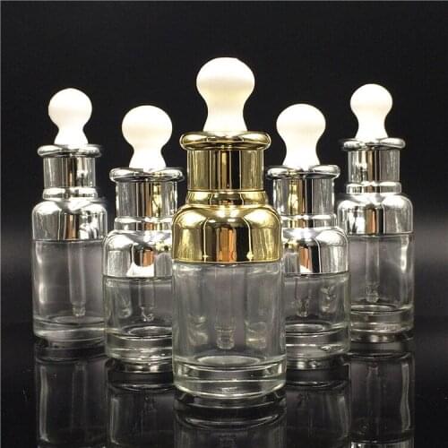 3pcs 20-50ML Glass Drop Bottle Aromatherapy Liquid Dropper for essential basic oil Pipette Bottles Refillable high quality