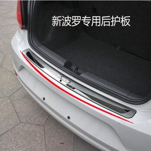 Car Accessories High Quality Stainless Steel Rear Windowsill Panel,rear Bumper Protector Sill For Polo 2011--2018 Car-styling