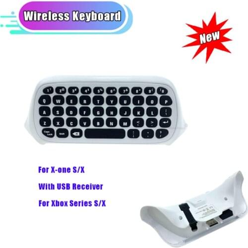 2.4G Wireless Mini White Keyboard For Xbox X-Series S / X With USB Receiver Wireless Controller Game Accessories For X-ONE S / X