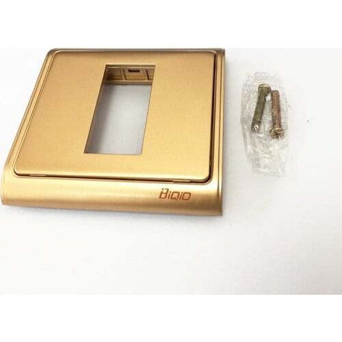 Lotus audio socket 2 RCA Jack panel 86X86MM Champagne color for DVD audio Power amplifier