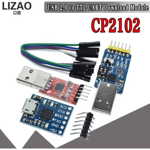 CP2102 USB 2.0 to UART TTL 5PIN Connector Module Serial Converter STC Replace FT232 CH340 PL2303