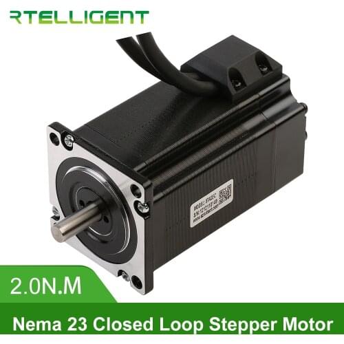 Rtelligent Nema 23 57A2EC 2.0N.M 4.0A 2 Phase Hybird CNC Closed Loop Stepper Motor Easy Servo Motor Step-servo with Encoder