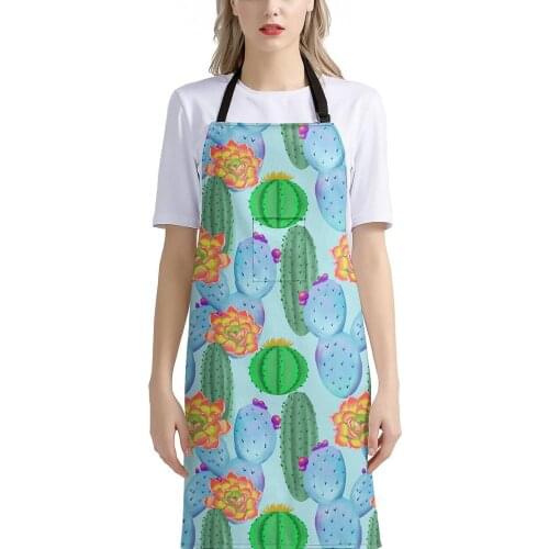 Man kid apronCartoon Cooking Apron Kitchen for Woman Men Vintage Sugar Skull Baking Accessories Chef Waiter Cafe Shop BBQ Bibs