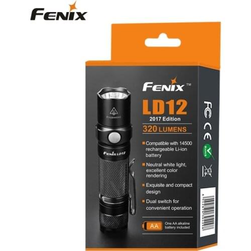 Fenix LD12 CREE XP-G2 R5 neutral white LED 320 lumens AA/14500 flashlight