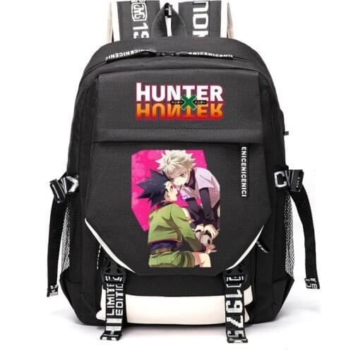 HUNTER×HUNTER GON·FREECSS Killua Zoldyck Outdoor Travel Rucksack Casual Schoolbag Student Backpacks