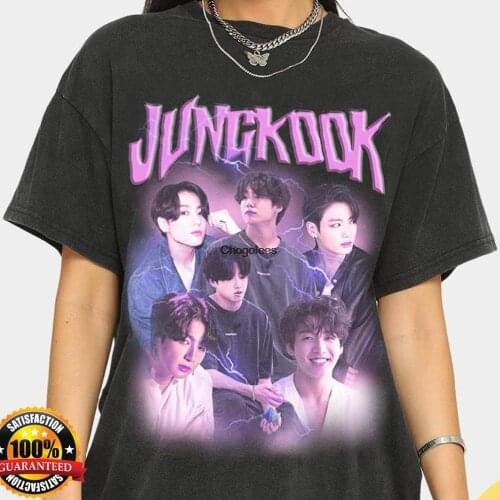 Jungkook Shirt Retro Shirt Vintage Jeon Jungkook Gift For Army jimin jin suga j hope rm Long Tee AS401