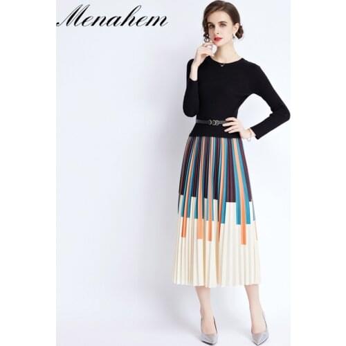 Menahem Fashionable Knitted Dresses