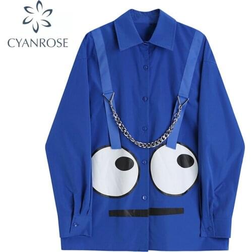 Женские голубые рубашки Mina buy funny China At AliExpress