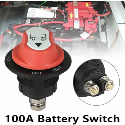 New 100A Battery Isolator Disconnect Cut Off Switch Safe for Marine Car Truck Boat RV ATV