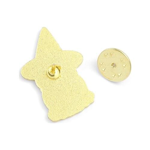 New product wizard hat frog student cute cartoon frog skull badge anti-glare buckle wholesale