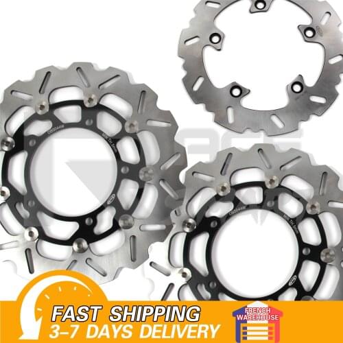 1Set Motorcycle CNC Front & Rear Brake Discs Rotors For SUZUKI GSR 750 ABS 2011-2014 Brake Disks GSR750 2011-2016 2012 2013 2015