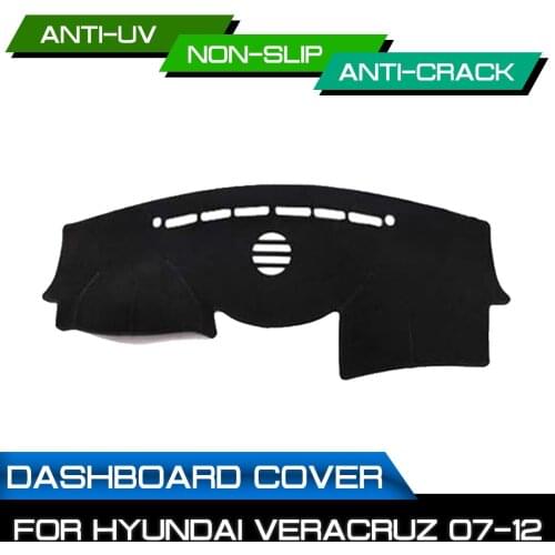 Car Dashboard Mat for Hyundai Veracruz 2007 2008 2009 2010 2011 2012 Anti-dirty Non-slip Dash Cover Mat UV Protection Shade