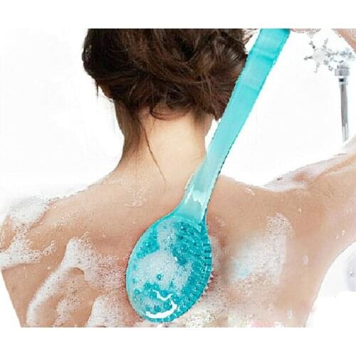 1Pcs Shower Brush Body Scrubber Back Exfoliating Brush for the Body Long Handle Foot Massager Body Brush Bathroom Accessories