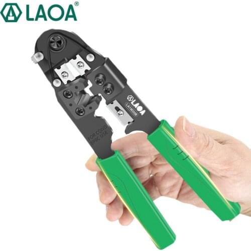 LAOA 8P Professional Network Pliers SK5 Blade Wire Cutter Networking Cable Crimping Tool