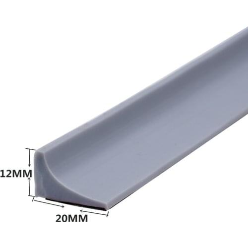 1M Silicone Bathroom Water Stopper Strip Dry Wet Separation Bendable Kitchen Countertop Retaining Shower Dam Flood Barrier