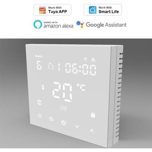Tuya WiFi Smart Thermostat Temperature Controller 3A 16A for Electric floor Heating Water Gas Boiler Work with Alexa Google Home