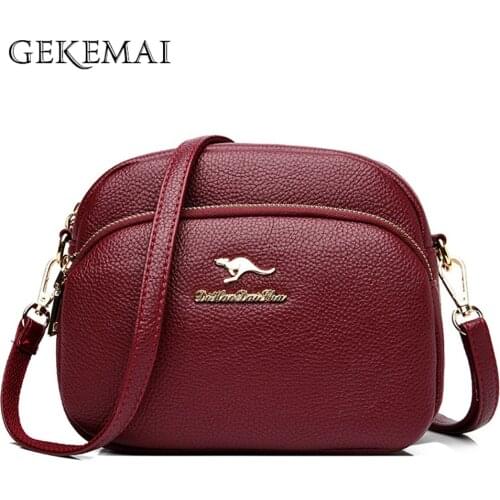 Ladies Vintage Small Messenger Bag Soft Pu Leather Crossbody Bag for Women New Tide Mini Cell Phone Bag Designer Shoulder Bag