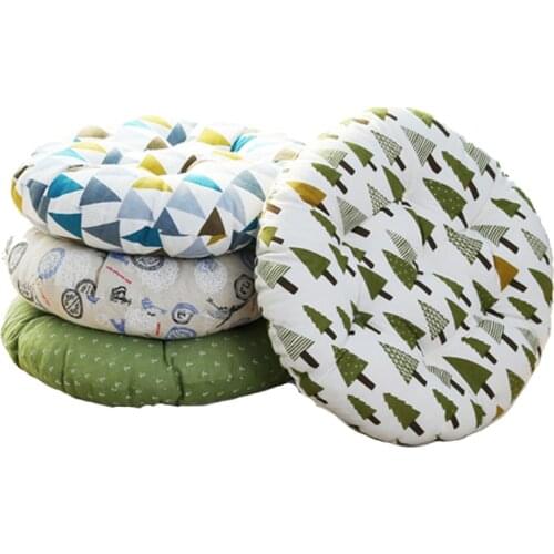 Japan Cushions Pad Thicken Seat Cushion Orthopedic Chair Pad Round Futon Office Back Cushion Tatami Mattress Pouf Throw Pillow